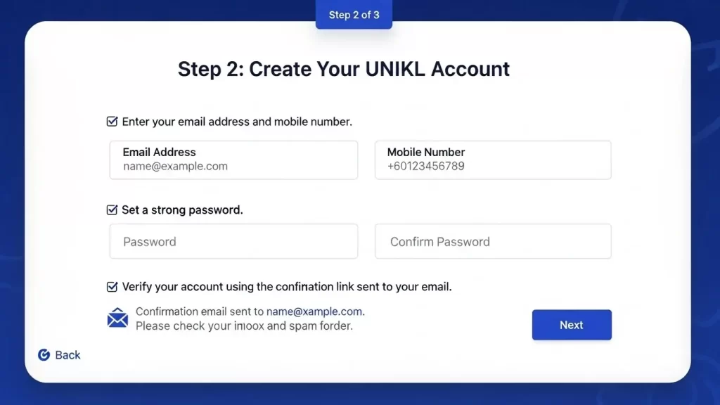 UNIKL Admission Registration Status Checker